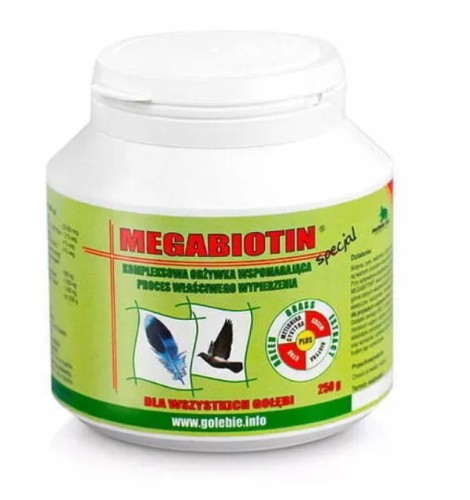 MEGABIOTIN® 250 g. odżywka wspomagająca pierzenie.
