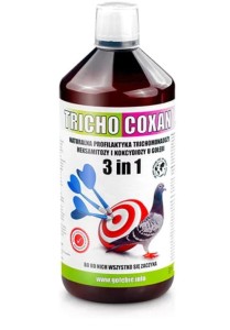 TrichoCoxan 1000ml - naturalna profilaktyka trichomonadozy, heksamitozy i kokcydiozy u gołębi