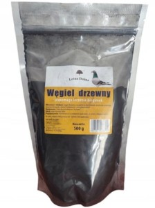  Węgiel drzewny 500g - wspomaga leczenie biegunek u gołębi