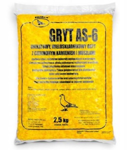 Gryt AS 6 muszle anyż węgiel kamień Patron grit 2,5 kg.